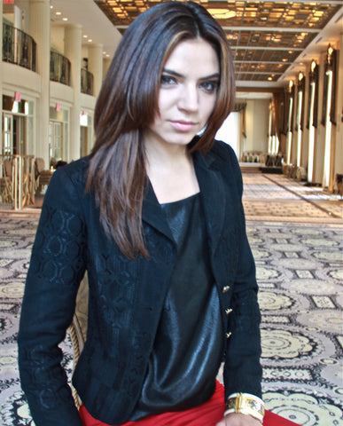 Black Asante Blazer